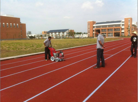 賓陽塑膠跑道施工