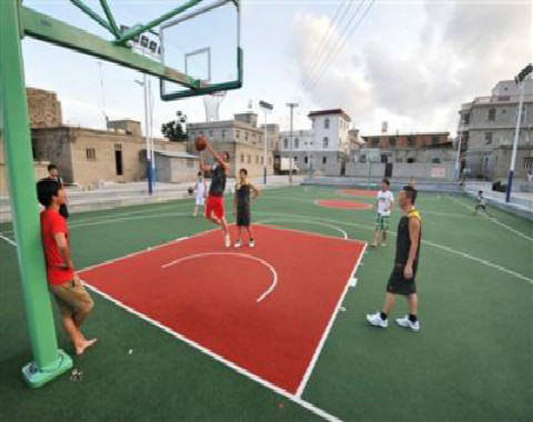 溧陽丙烯酸籃球場